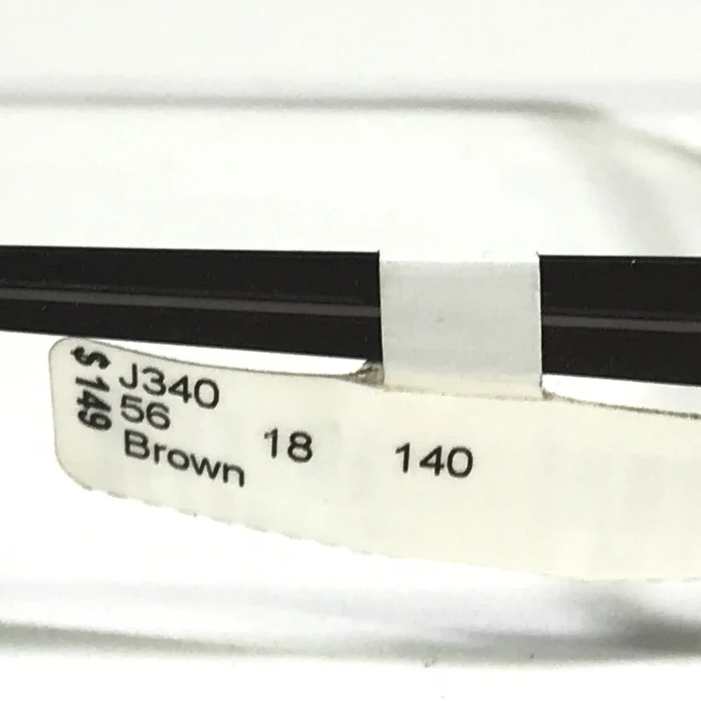 Jones New York Eyeglasses Frames J340 BROWN Rectangular Full Rim 56-18-140